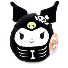 Squishmallow Kellytoy Plush 10" Kuromi Skeleton Hello Kitty Sanrio Halloween New