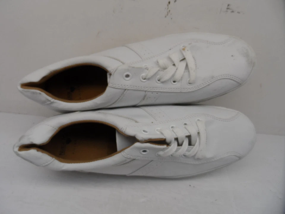 Zapatos de enfermería Nurse Mates para mujer con cordones y antideslizantes blancos talla 10W Foto 4 de 4