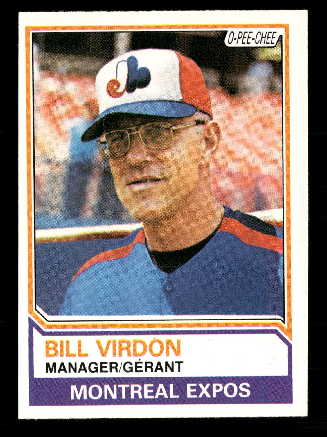 1983 O-Pee-Chee #6 Bill Virdon Montreal Expos