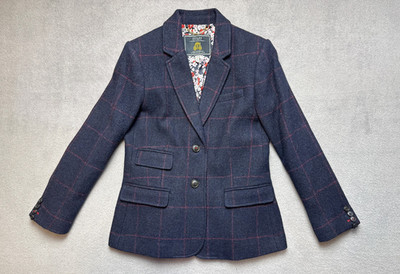 Joules Wool blazer Blue Womens size US 6 UK 10