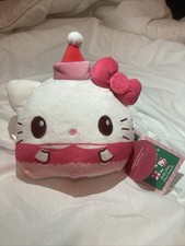 Teeturtle Reversible Plush Hello Kitty Gift Box White Pink