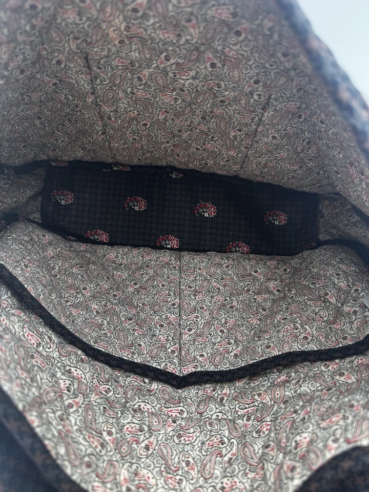 Vera Bradley Houndstooth Floral Crossbody Women's Brown Laptop Messenger - Image 4 of 4