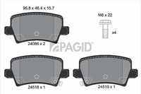 Pagid Bremsbelagsatz Scheibenbremse T1569N FüR Honda Civic 8 Hatchback FN FK FK1