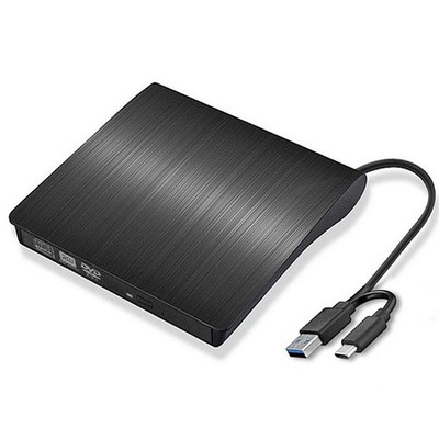 Slim External CD DVD RW Drive USB 3.0 Writer Burner Player Black For Laptop PCS