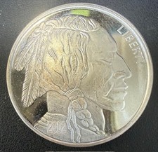 Liberty Indian Head Buffalo 2002 Silver 1 troy oz .999 Fine Silver Round Lot 2