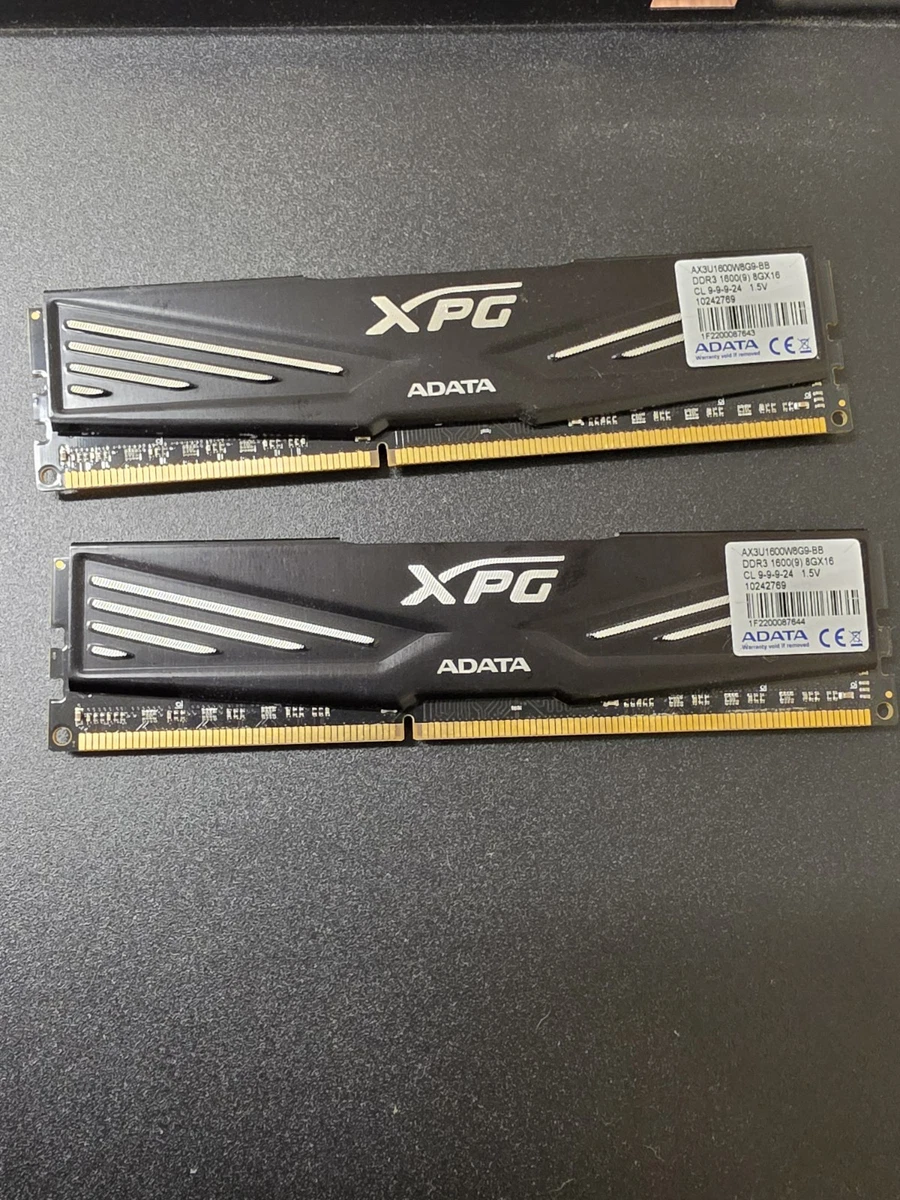 ADATA国産製DDR3 4GB×2＝8GB 1.5V仕様同一ロット品 ADATA DDR3 SDRAM Computer Memory (RAM) for sale - eBay