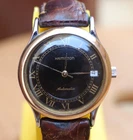 VINTAG HAMILTON SKELETON BLACK DIAL DATE AUTOMATI WATCH ROMAN NUMBERS CAL 2892-2