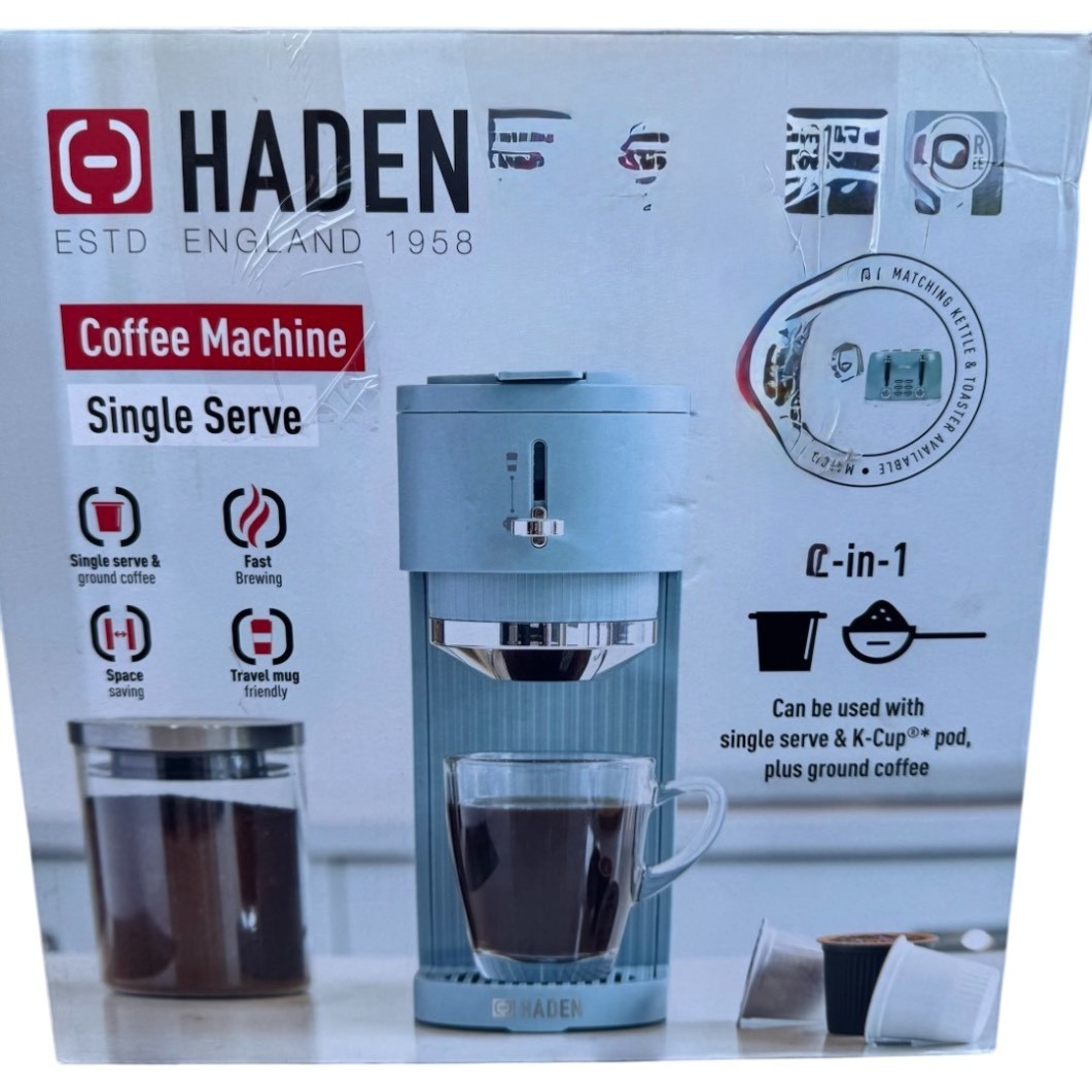HADEN Single Serve Coffee Machine Pods & Ground Coffee-Fast Brewing Space Saver