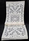Vintage Runner Scarf 14x40" Woven Lace Cream Antique Estate Find Crafts