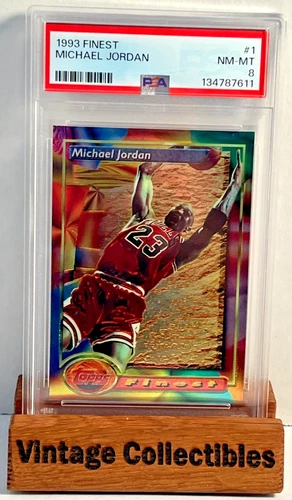 1993 FINEST MICHAEL JORDAN PSA 8 CARD #1