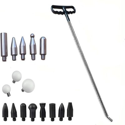 Houshan Paintless Dent Repair Tools 1 Pieces of Removal Rods with 17 PCS 