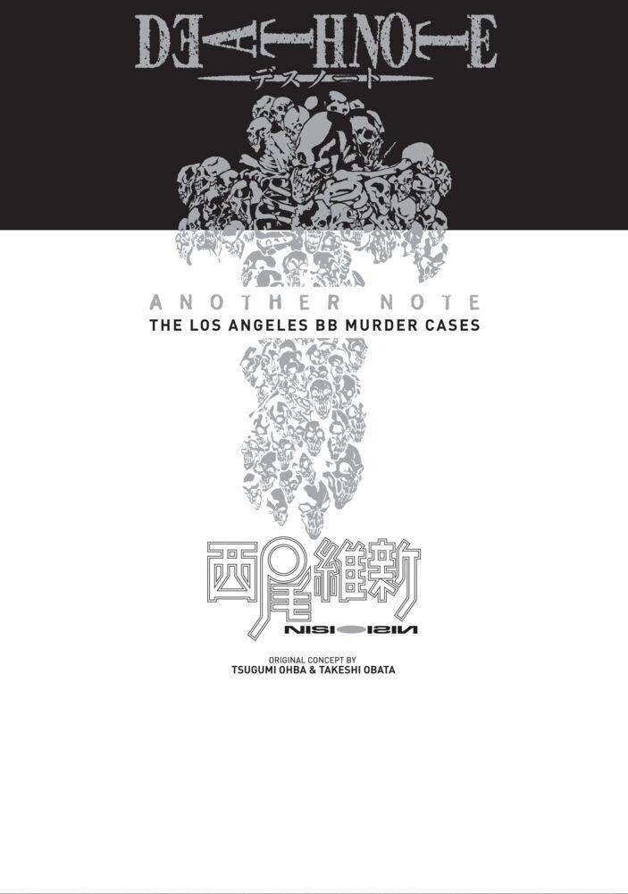 Nisioisin Death Note Another Note: The Los Angeles BB Murder Cases