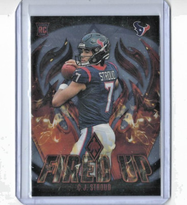 2023 Panini Phoenix CJ Stroud Fired Up Rookie #FU-2 Texans RC