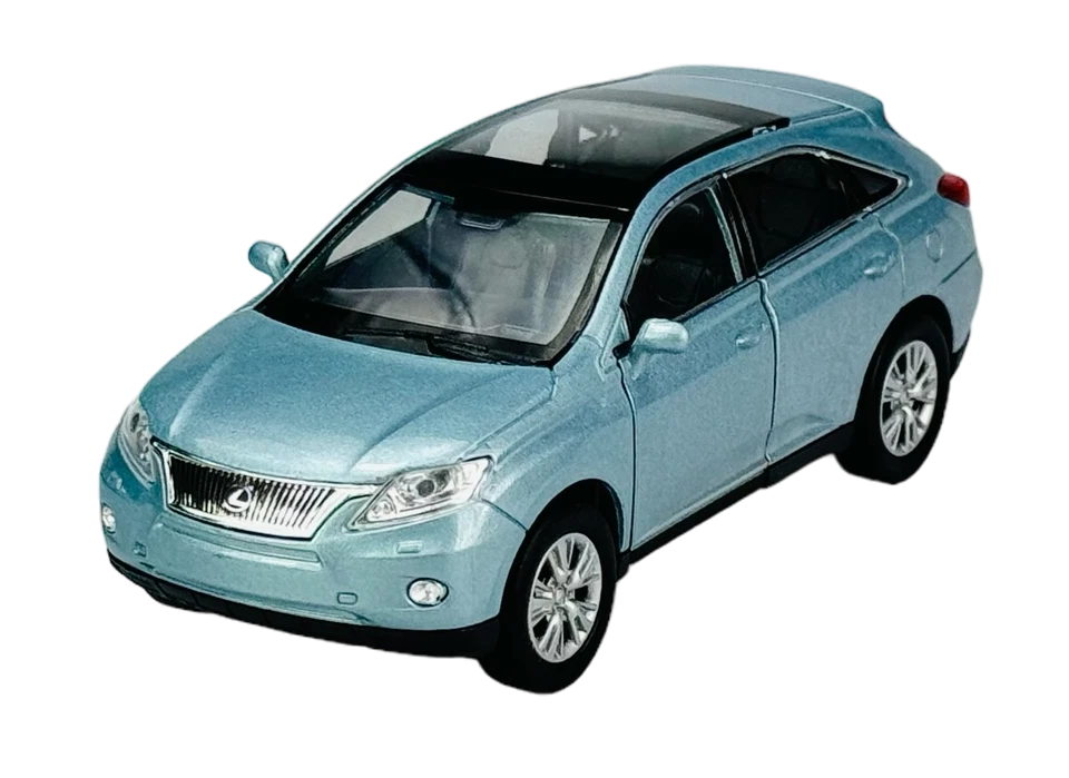 WELLY LEXUS RX 450h BLUE 1:34 DIE CAST METAL MODEL NEW IN BOX - Image 2 of 4