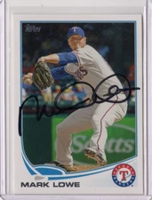 MARK LOWE MLB Rangers 2013 Topps Auto Autographed Signed #57 Card