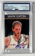 *RARE* Mark Eaton (d. 2021) Signed 1990-91 Hoops Collect-A-Book - PSA/DNA