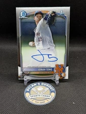 2025 Bowman Chrome Prospect Autographs Jonah Tong #CPA-JTO 1st Auto Mets