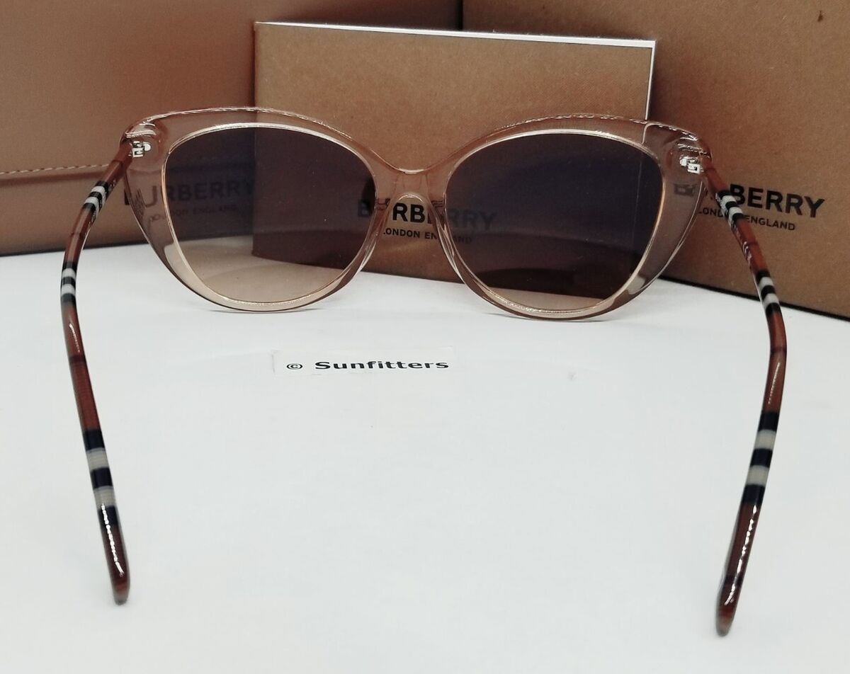 BURBERRY peach-check/brown gradient BE4407 408813 54 BURBERRY peach-check/brown gradient BE4407 408813 54