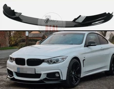 For BMW F32 F33 F36 4 Series M Sport 14-20 Gloss Black Front Bumper Lip Splitter