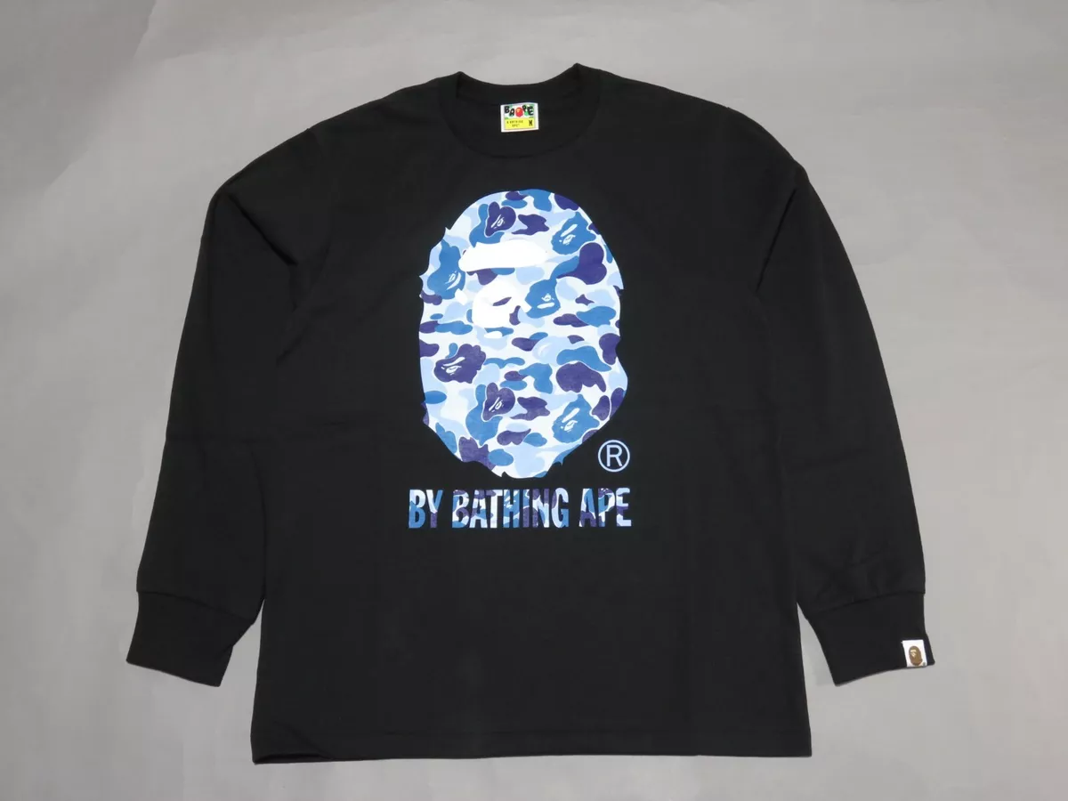 32851 bape abc camo by bathing ape black/blue long tee L