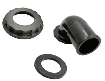 Scuba BCD Shoulder Elbow Valve 1'' Corrugated for OMS BC, Wing Inflator Hose