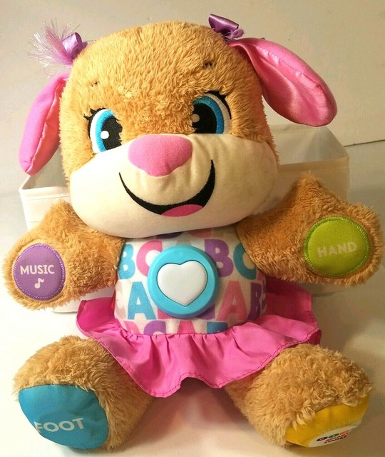 Fisher Price Baby Learn Laugh Puppy Dog Smart Stages Girl Toddler Toy Brown Pink eBay