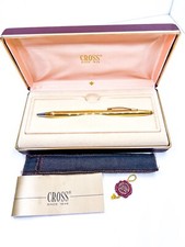 Cross century 18k Gold Filled Ballpoint Pen With Box Full Set US Made