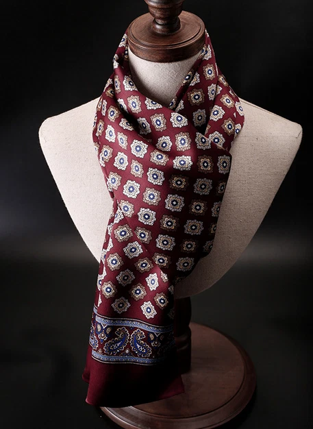 100% Silk Satin Scarf men women neckerchief Wrap plaid dark red
Opens in a new window or tab
