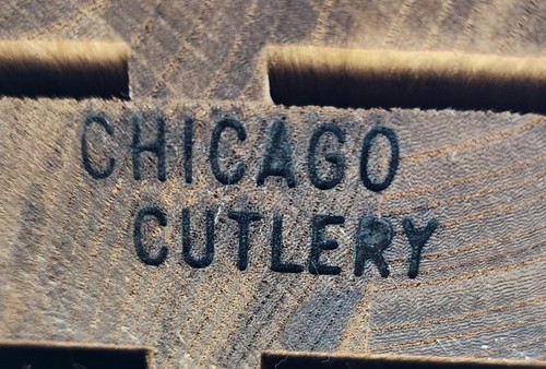 Blocco coltelli vintage Chicago Cutlery 9 slot adatto solo 8 coltelli più affilacoltelli - Foto 6 di 6
