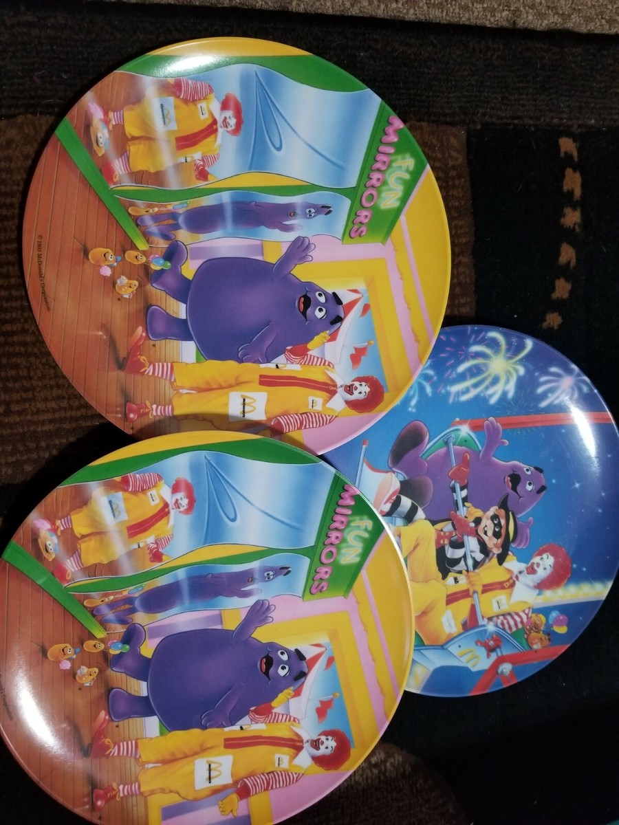 Vintage 90s McDonalds Plates Plastic | eBay