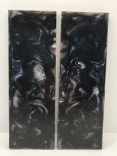 2 PCS COMPOSITE KNIFE HANDLE MATERIAL BLANK SCALES: SUPERNOVA 5995