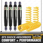 40mm Suspension Lift Kit EFS Shock + Coil Springs for JEEP WRANGLER TJ 2.5L 4.0L