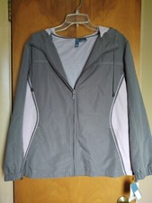 Fuda Women's Gray And Pink Spring Jacket. Nwt Size Xl
