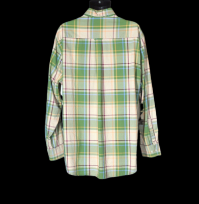Jantzen Shirt Men's Size XXL 2XL Long Sleeve Button Front Green
