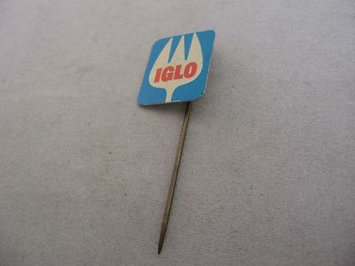 Vintage Iglo Frozen Food Advertising Stick Pin Lapel Hat Pin Fork Logo Promo