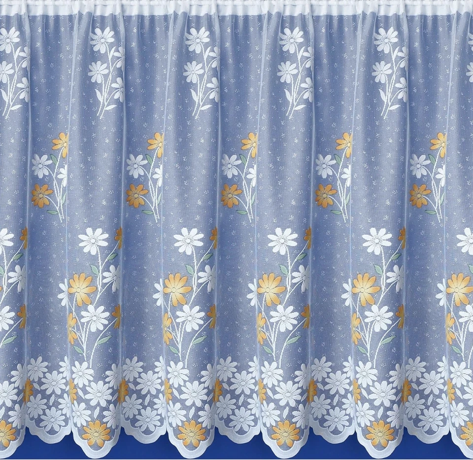 Marigold White Net curtain - Ready to hang - SOLD BY WIDTH- PRIVACY-FREE POSTAGE - Image 4 of 4