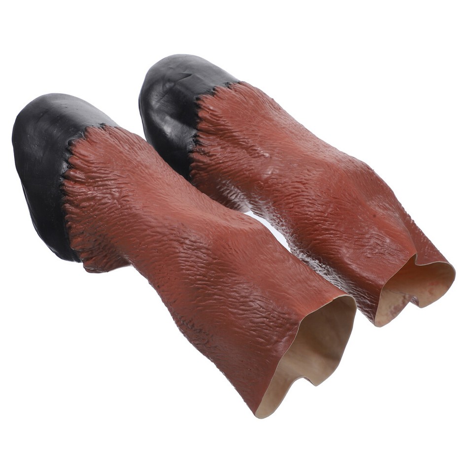 Halloween Horse Hooves Glove Cosplay Masks Dog Costume Emulsion Animal
