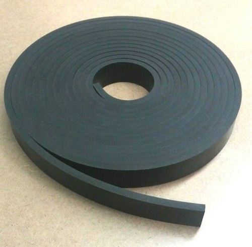 Neoprene Sold Sheet Rubber Roll 1/4Thk x 1-1/2 W x 10-Ft Strp