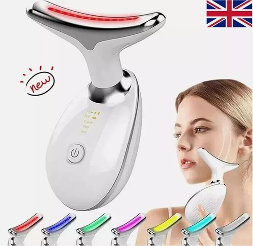 7 in 1 Red Light Therapy Anti Aging Face Neck Massager Electric Face Lift Device - Picture 2 of 13
