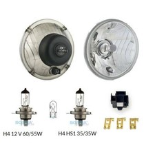 Scheinwerfer mit Glühbirnen H4 (KLARGLAS) E-...