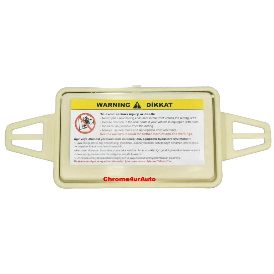 Para W211 Clase E E320 E350 E500 E550 Nuevo Parasol Parasol Espejo Cubierta Beige 2X Foto 3 de 4