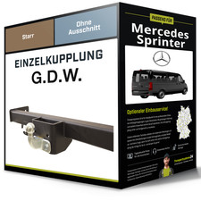 Starre Anhängerkupplung für MERCEDES Sprinter 18- Kasten/Kombi/Bus G.D.W. NEU Starre Anhängerkupplung für MERCEDES Sprinter 18- Kasten/Kombi/Bus G.D.W. NEU
