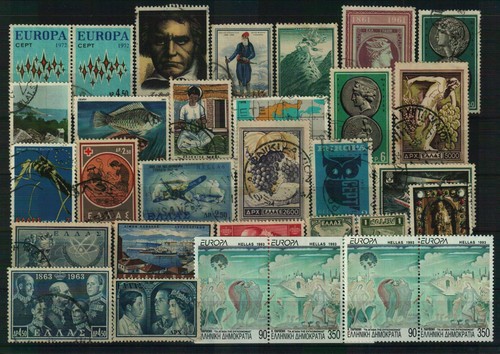 Griechenland - Briefmarken aus verschiedenen Jahren - 1 Steckkarte
