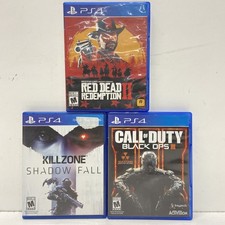 PlayStation 4 Bundle: Red Dead Redemption II, Killzone & Black Ops III