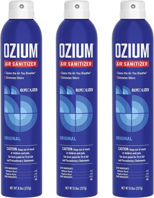 NITEO PRODUCTS Ozium® 8 Oz. Air Sanitizer & Odor Eliminator for Homes, Cars, Offices and More,