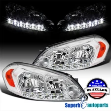 Fits 2006-2013 Chevy Impala 06-07 Monte Carlo Headlights Head Lamps