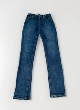 Levi's Women's 721 High Rise Stretch Skinny Blue Denim Jeans Size W29 x L32 Used