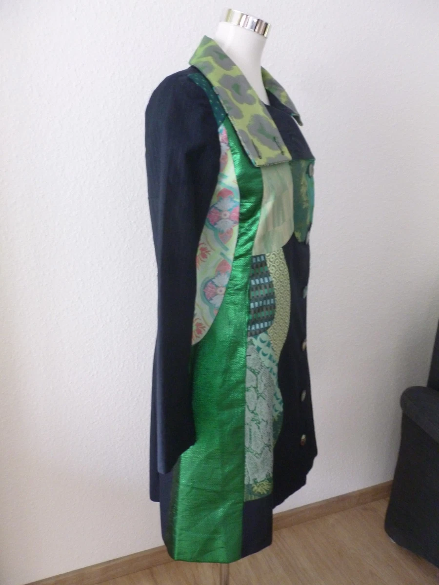 DESIGUAL Mantel Abrig Acid Dream Größe: 38 Patchwork Design