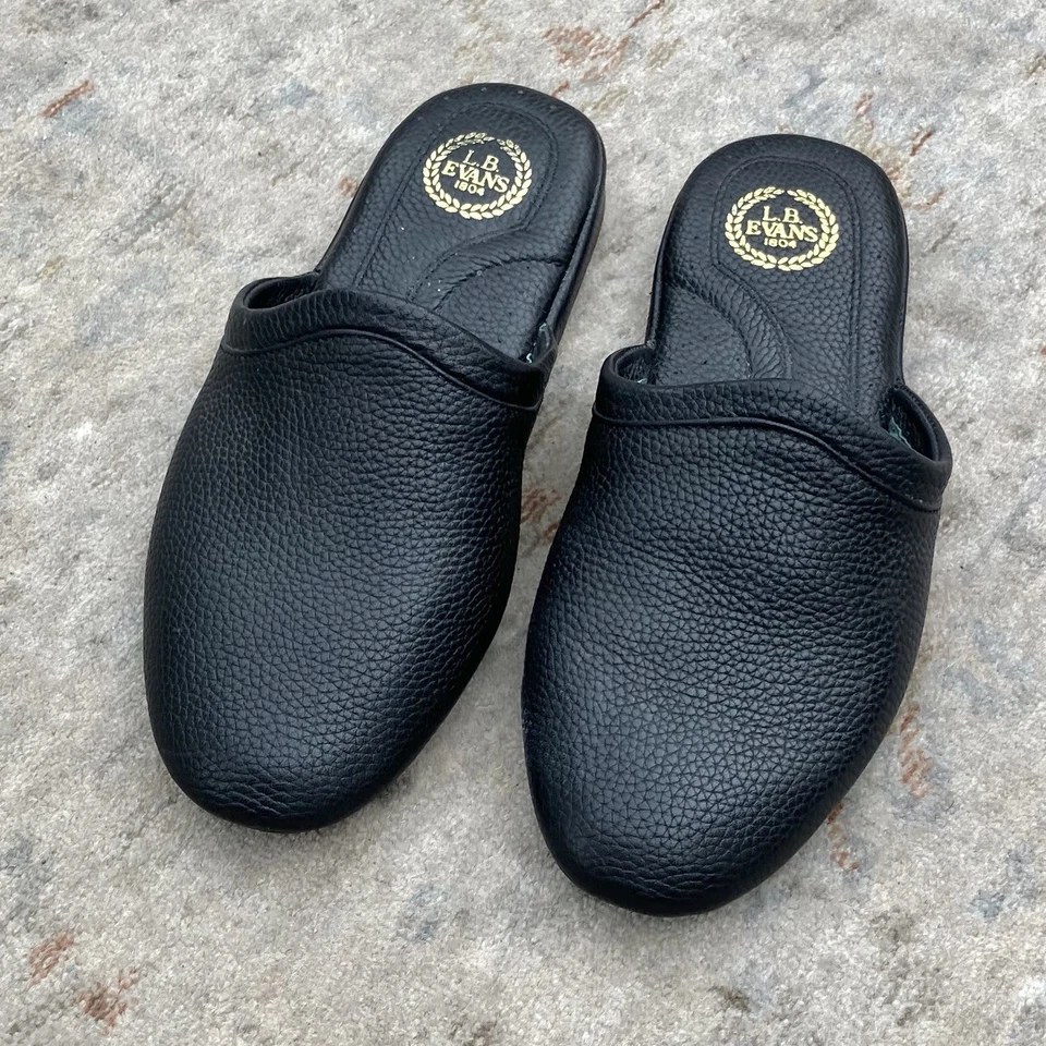 Zapatillas LB Evan’s Usadas en Excelente Condición Negras Mula Talla 9EEE Foto 2 de 4