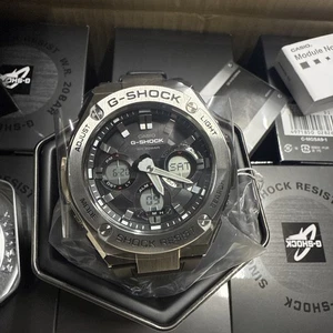 Casio G-Shock GST-S110-1A G-Steel Tough Solar Black Resin Men's Watch